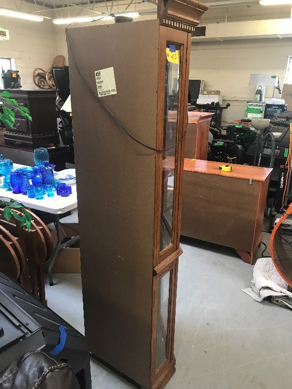 CORNER CURIO CABINET