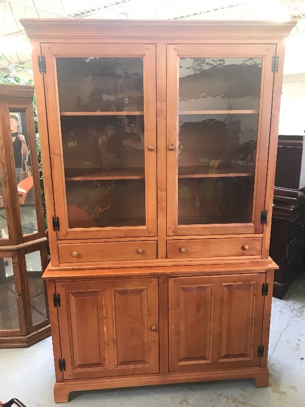 WOODEN HUTCH  CHINA CABINET