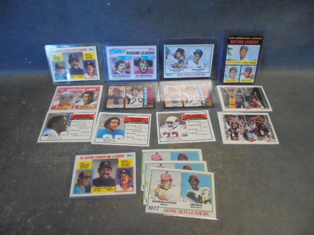 Vintage League Leaders Sports Cards with Montana, Carew and Oliva
