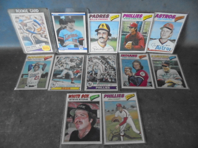 Vintage Pitchers Baseball Cards - Viola and Carlton Rookies