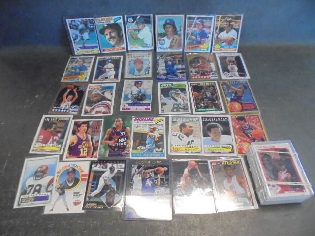 Vintage MLB, NFL and NBA All-Star Cards - 1960s - 2000s