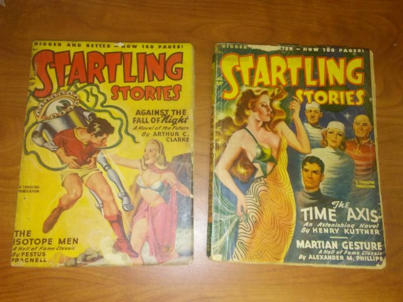 lot 438 image: 2 Startling stories, Pulp November. 1948, January1949