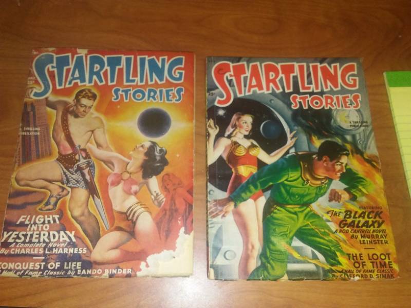 lot 439 image: 2 Startling stories, Pulp March 4,  May 49