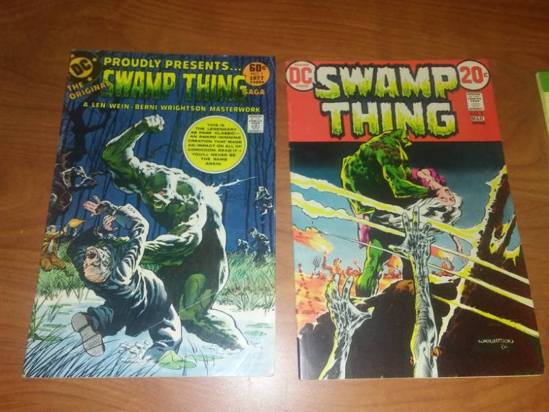 lot 443 image: 2 Swamp Thing 1977 No. 1 and No. 3