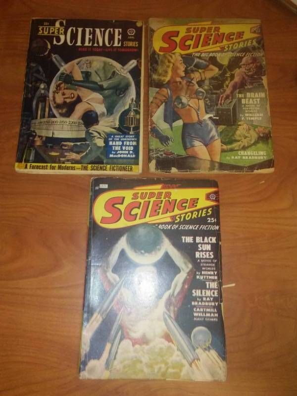 lot 446 image: 3 Super Science Stories 1949 and 1951