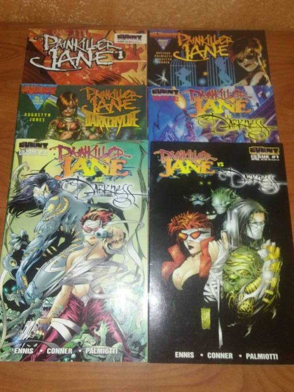 lot 451 image: 6 Painkiller Jane No. 1 issues
