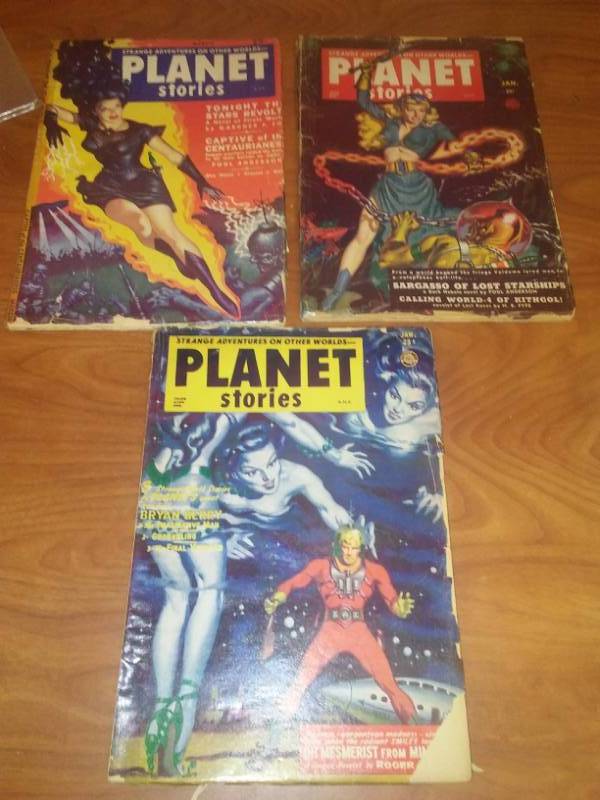 lot 475 image: 3 Planet stories Pulp Fiction, 1953 1952