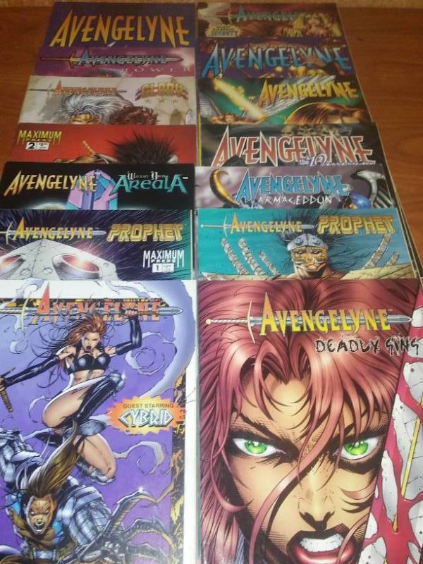 lot 481 image: 8 comics Evangeline mostly No. 1 issues.