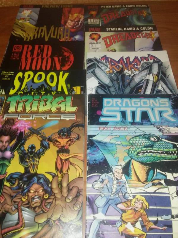 lot 482 image: 8 Comics variety Dreadstar, Red Moon, Bravura Dragon Star