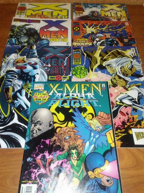 lot 522 image: 7 X-Men variety