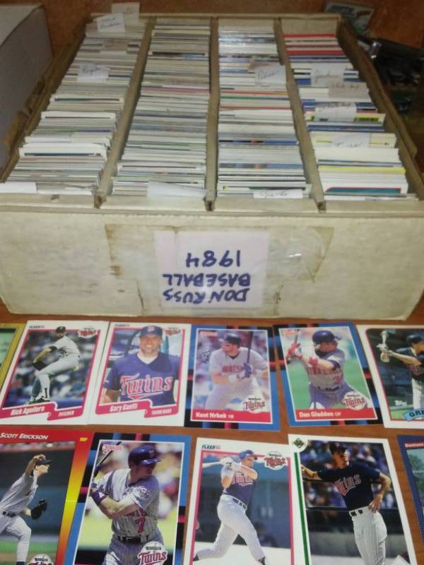 lot 529 image: 3000 MLB  sorted by teams twins 80