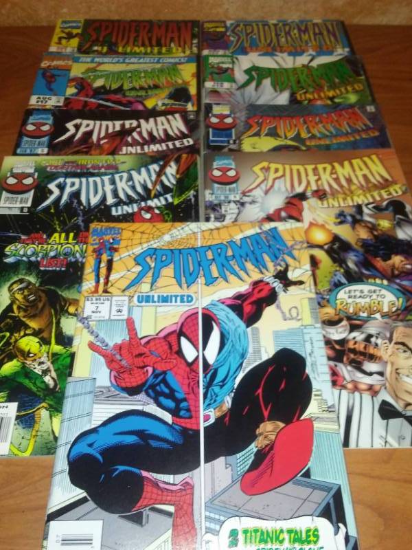 lot 536 image: 9 Spider-Man Unlimited
