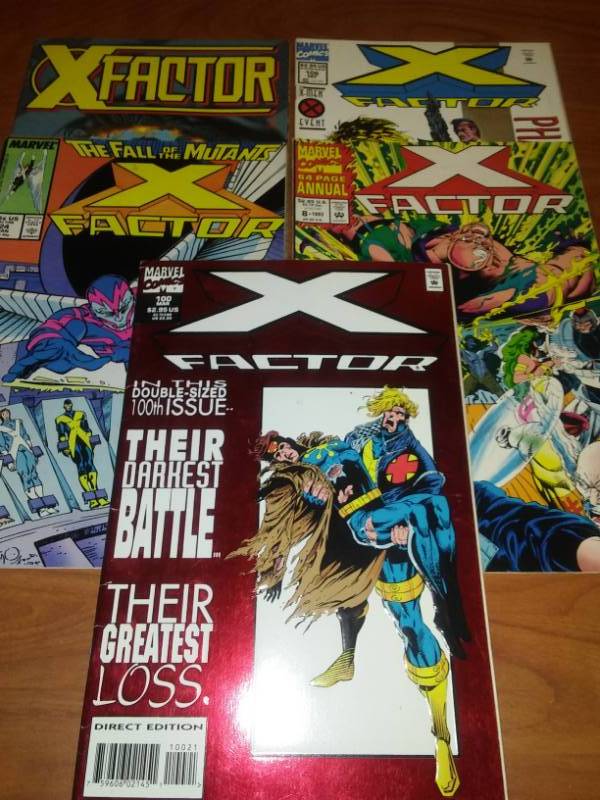 lot 546 image: 8 X-Factor comic books