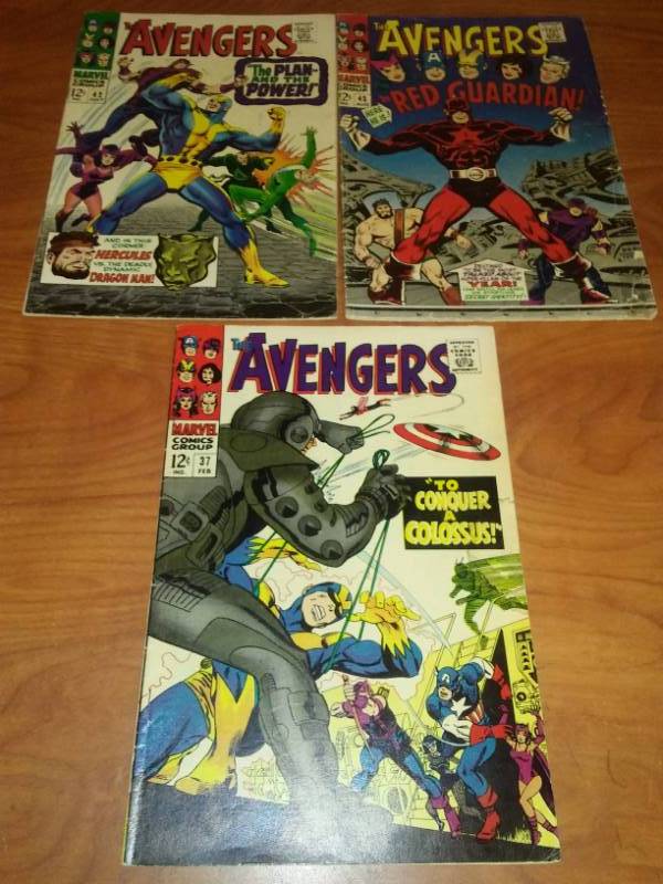 lot 550 image: 3 Marvel The Avengers