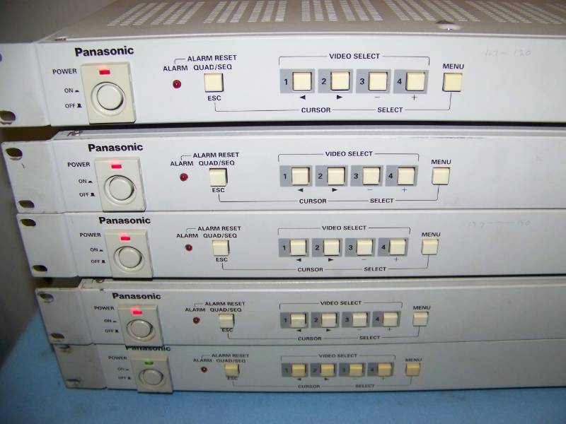 lot 56 image: (10) Panasonic, Color Quad System Units