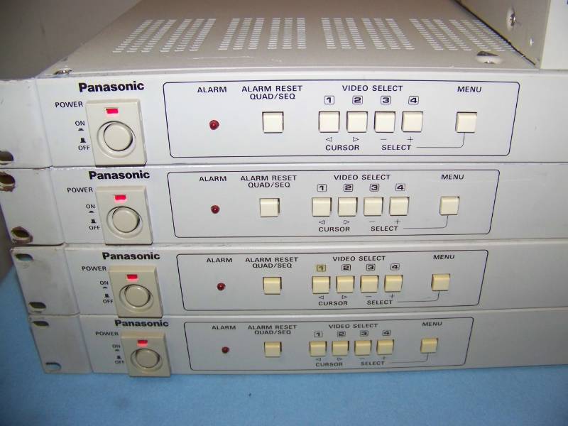 lot 57 image: (9) Panasonic, Color Quad System Units