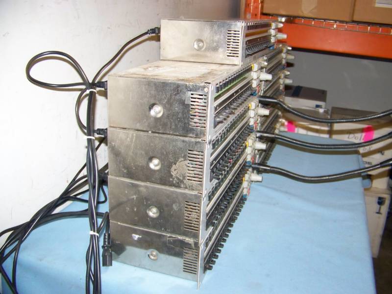 lot 62 image: (9) RTS Telex, Matrix Intercom Systems with (3) Gooseneck Microphones  Mics