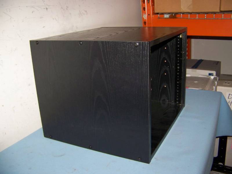 lot 108 image: Small  Compact, Wood, Audio  Video Equipment  Component Rack