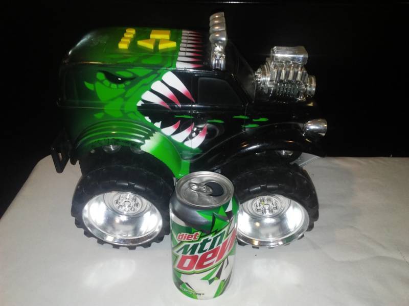 lot 18 image: Monster truck push play toy with light and sounds