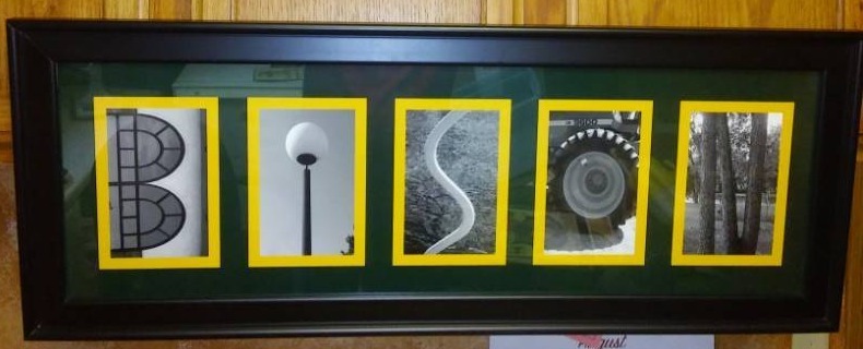 lot 80 image: NDSU Bison art, black and white