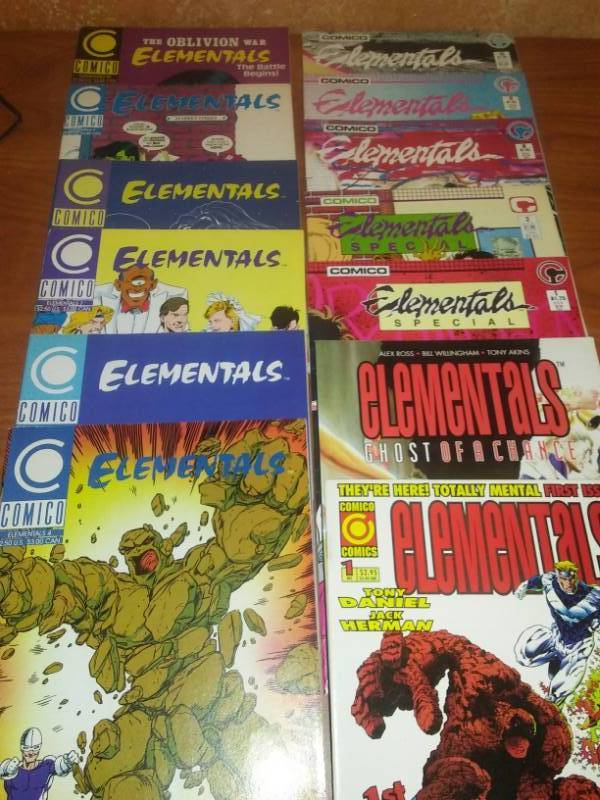 lot 120 image: 13 Comico Comics Elementals