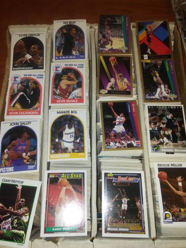 lot 125 image: 3000  NBA card Superstars, Hall of Fame, Jordan, Bird, Miller, McHale