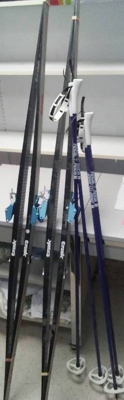 lot 137 image: Cross Country Skis and poles