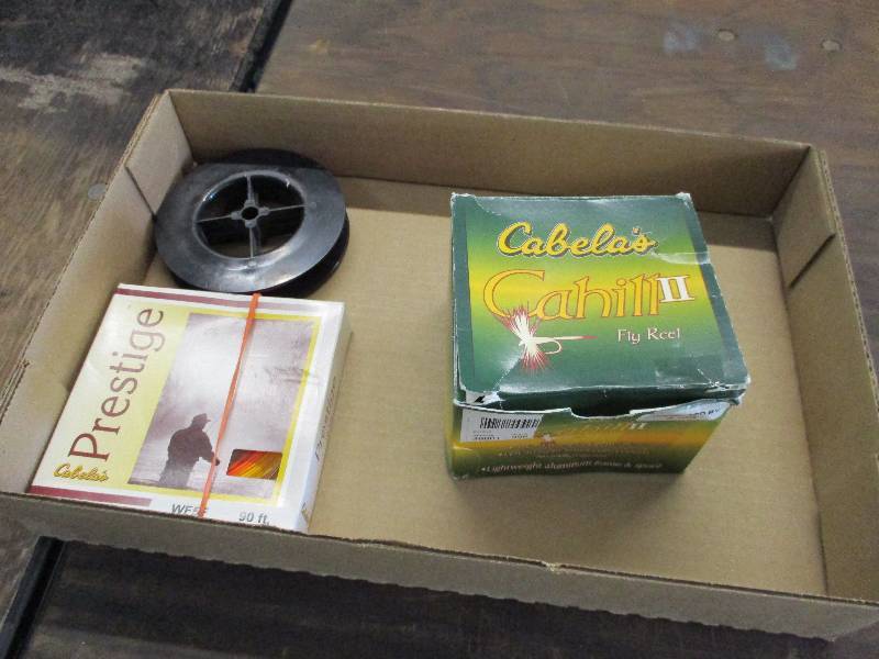 lot 43 image: New Cabelas Fly reel, line and spool