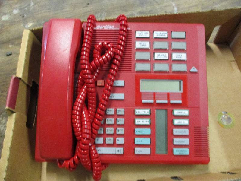 lot 91 image: Rare Red Meridan Phone