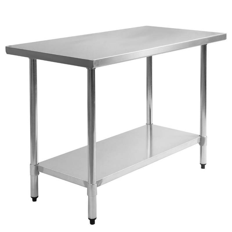 lot 25 image: New Stainless Steel Prep Table