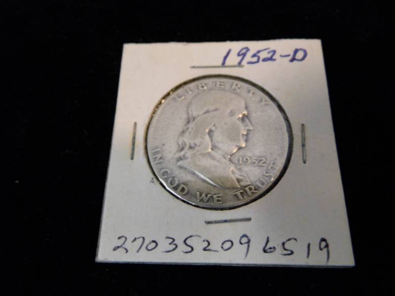 Franklin Half Dollar Coin- 1952 D