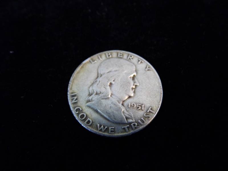 Franklin Half Dollar Coin - 1951