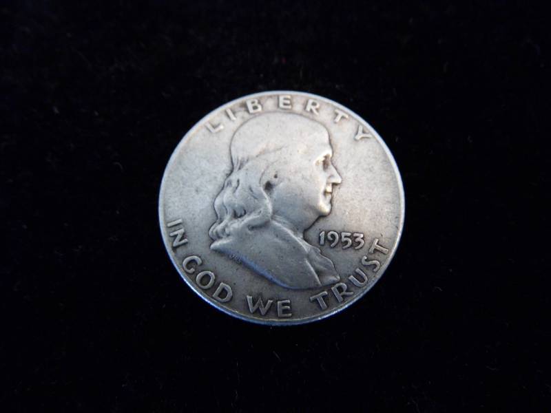 Franklin Half Dollar Coin - 1953