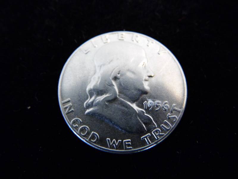 Franklin Half Dollar Coin - 1956