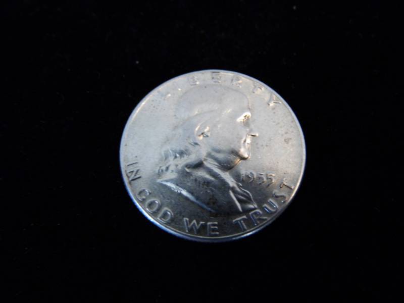 Franklin Half Dollar Coin - 1955