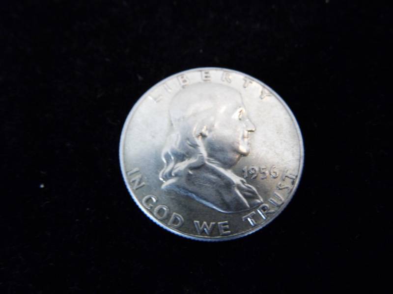 Franklin Half Dollar Coin - 1956