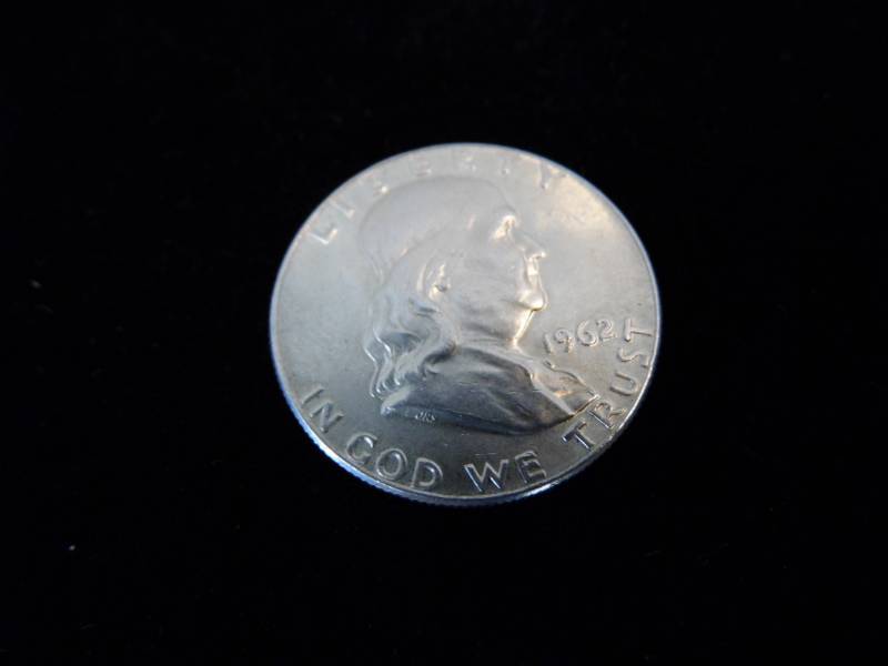 Franklin Half Dollar Coin - 1962