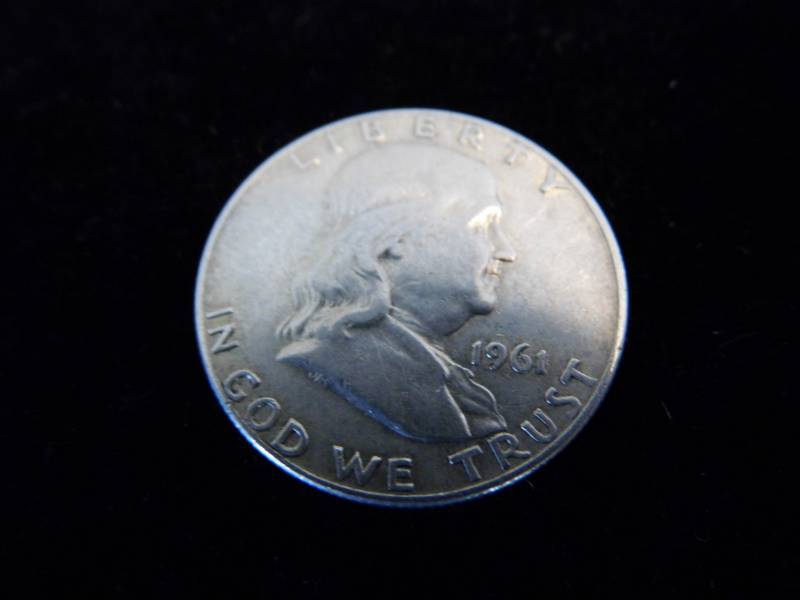 Franklin Half Dollar Coin - 1961