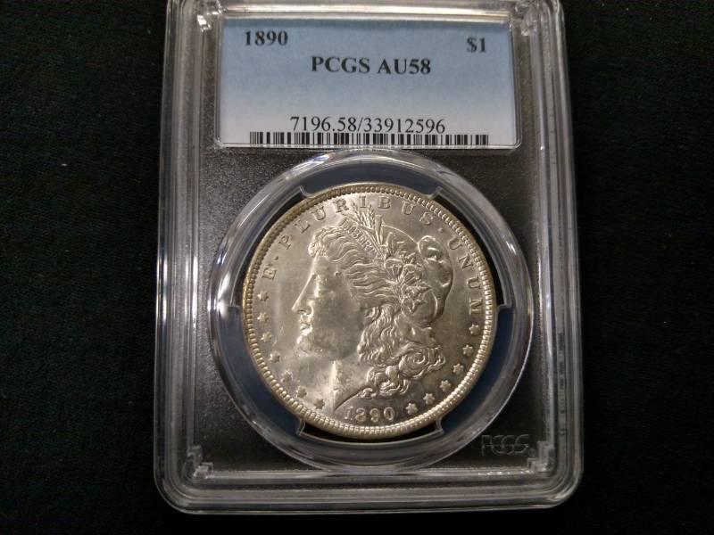 1890 AU58 PCGS & 1898 AU58 PCGS Mor...