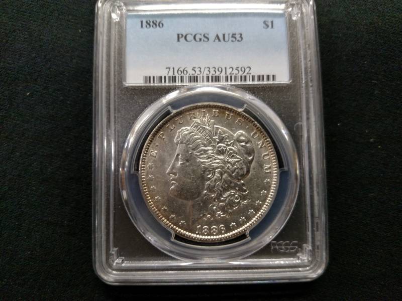 1886 AU53 PCGS & 1900 AU55 PCGS  Mo...
