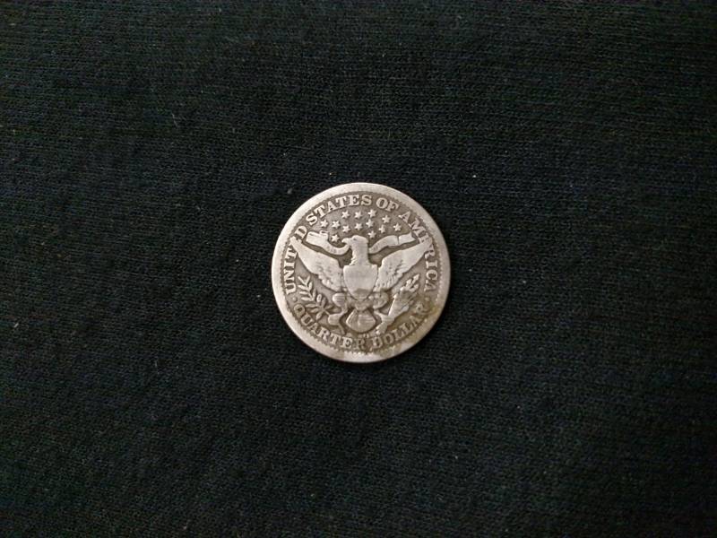 1908 O Barber Silver Quarter...