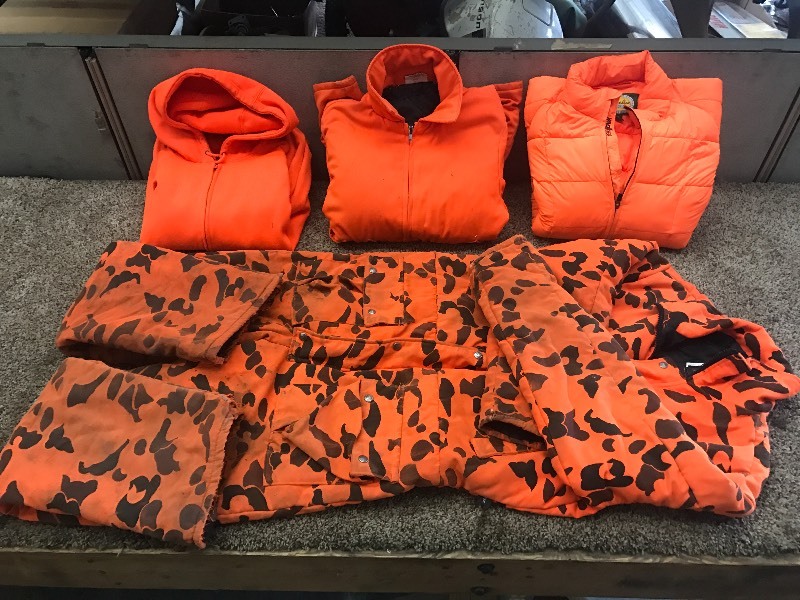 lot 67 image: Lot Of Assorted Blaze Orange Huntin...