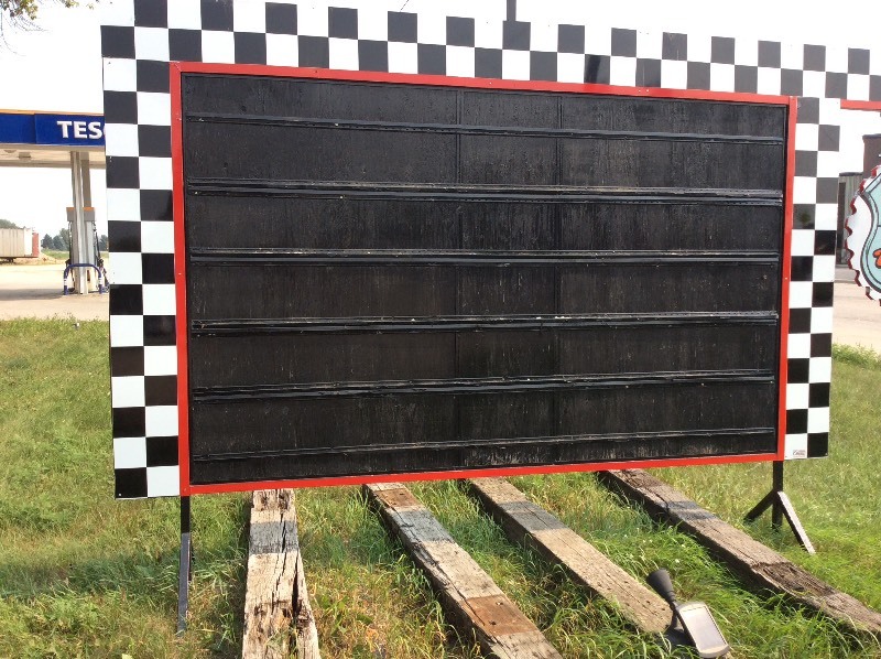 2 sided sign, billboard.