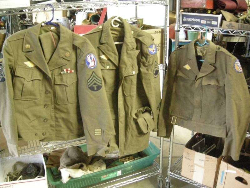 lot 14 image: 3 WWII Military Issue Jackets