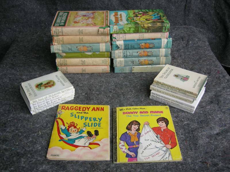 lot 27 image: Group Vintage Bobbsey Twins and Beatrix Potter Books
