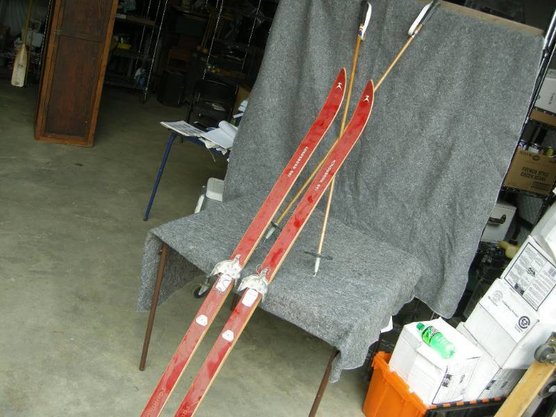 lot 65 image: Vintage Norwegian Skis