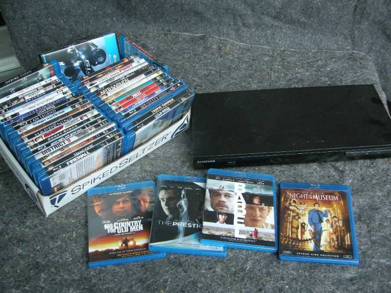 lot 111 image: Blu-Ray Movies and Player