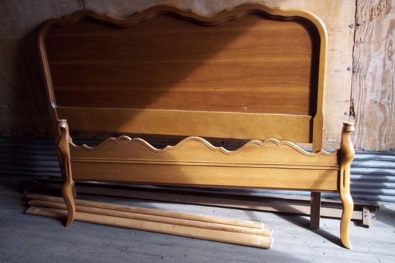 lot 35 image: Bed Frame with Headboard, Footboard, & Rails