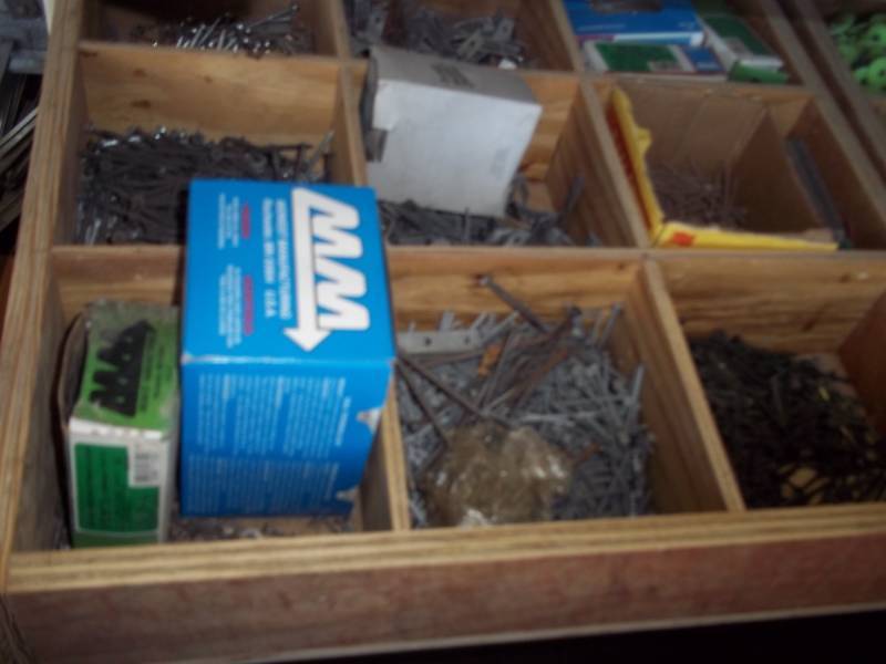 lot 82 image: Drawer Full of Nails & Screws