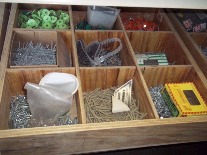 lot 83 image: Drawer Full of Nails & Screws